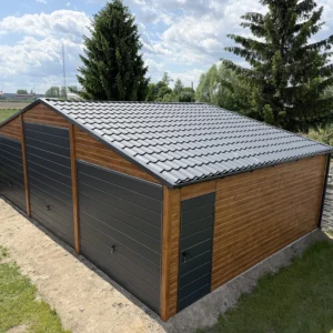 Garaż blaszany 10.5x6 m złoty dąb - obrazek 5