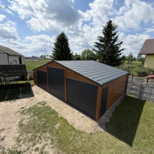 Garaż blaszany 10.5x6 m złoty dąb - obrazek 6