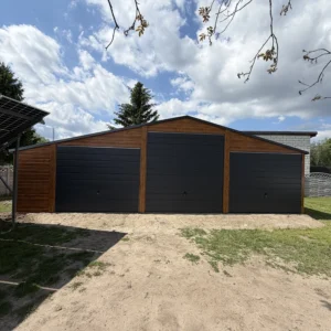 Garaż blaszany 10.5x6 m złoty dąb - obrazek 8