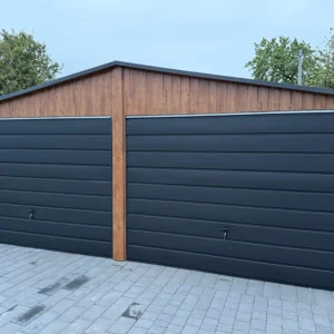 Garaż blaszany 6x5.80 m Złoty Dąb dwubramowy - obrazek 2