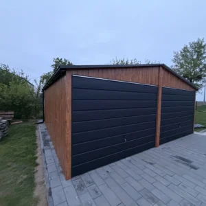 Garaż blaszany 6x5.80 m Złoty Dąb dwubramowy - obrazek 3