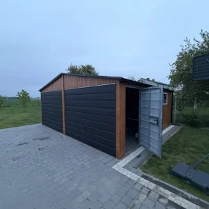 Garaż blaszany 6x5.80 m Złoty Dąb dwubramowy - obrazek 4