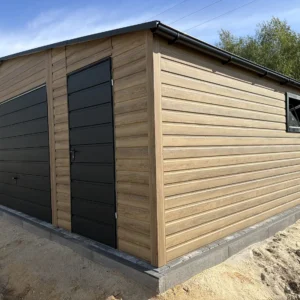 Garaż blaszany 8x6 m z wiatą Winchester - obrazek 2