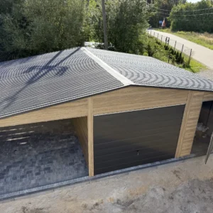 Garaż blaszany 8x6 m z wiatą Winchester - obrazek 9