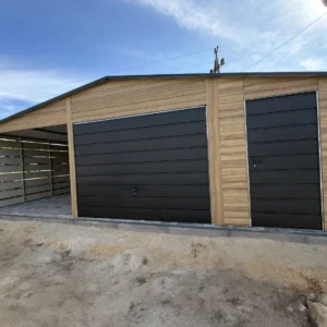 Garaż blaszany 8x6 m z wiatą Winchester - obrazek 6